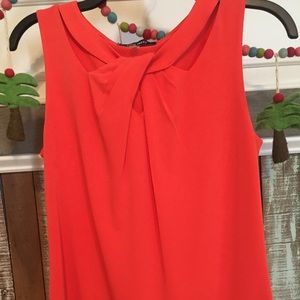 Nine West Sleeveless Top - Coral - Size: S